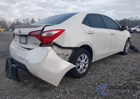 2016 Toyota Corolla Le Eco из США, поврежденный, VIN 5YFBPRHE1GP443668